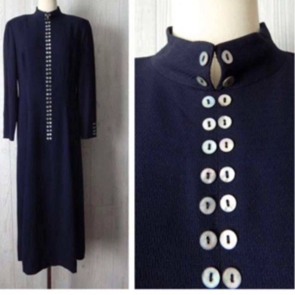 Liz Claiborne Dress Blue Vintage 90’s